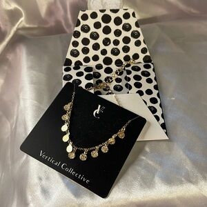 Vertical Collective Gold Anklet